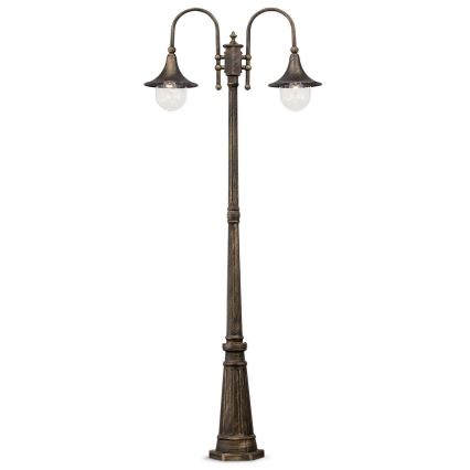 Ideal Lux - Vanjska lampa CIMA 2xE27/52W/230V 216 cm IP43 patina