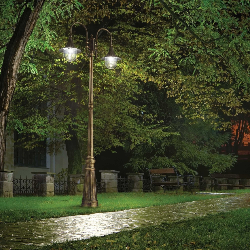 Ideal Lux - Vanjska lampa CIMA 2xE27/52W/230V 216 cm IP43 patina