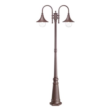 Ideal Lux - Vanjska lampa CIMA 2xE27/52W/230V 216 cm IP43 smeđa