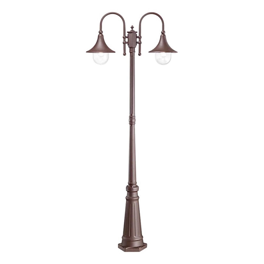Ideal Lux - Vanjska lampa CIMA 2xE27/52W/230V 216 cm IP43 smeđa