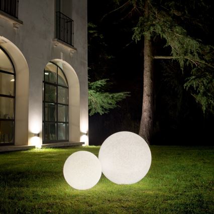 Ideal Lux - Vanjska lampa DORIS 1xE27/60W/230V Ø 48 cm IP44 siva