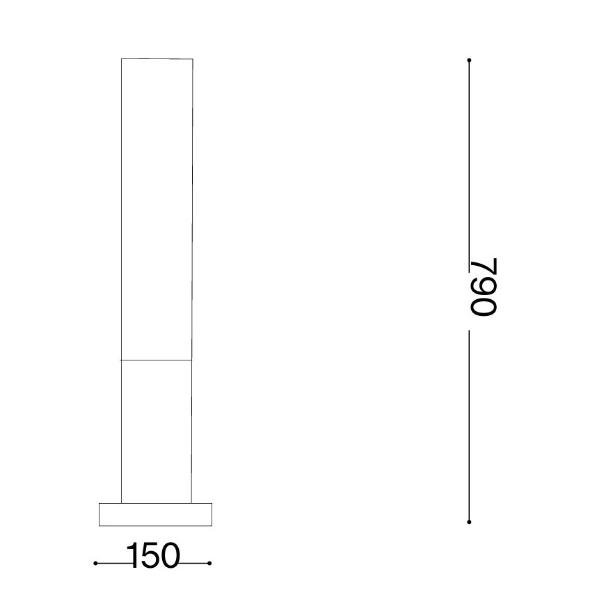 Ideal Lux - Vanjska lampa EDO OUTDOOR 1xGX53/15W/230V 79 cm IP65 smeđa