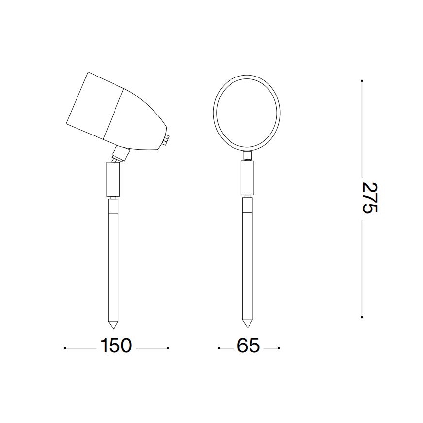 Ideal Lux - Vanjska lampa INSIDE 1xG9/15W/230V 27,5 cm IP54 crna