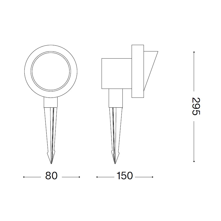 Ideal Lux - Vanjska lampa TERRA 1xGU10/28W/230V IP65 smeđa