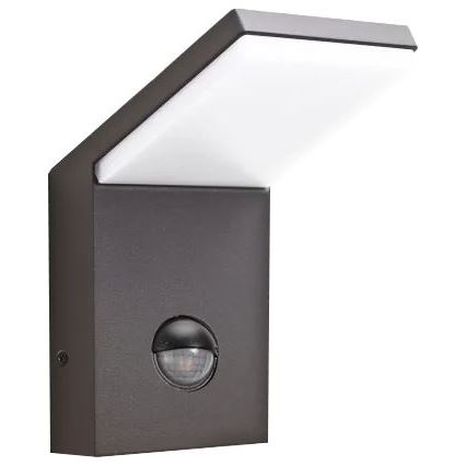 Ideal Lux - vanjsko LED svjetlo s detektorom pokreta STYLE LED/9W/230V 4000K CRI 90 IP54 antracit