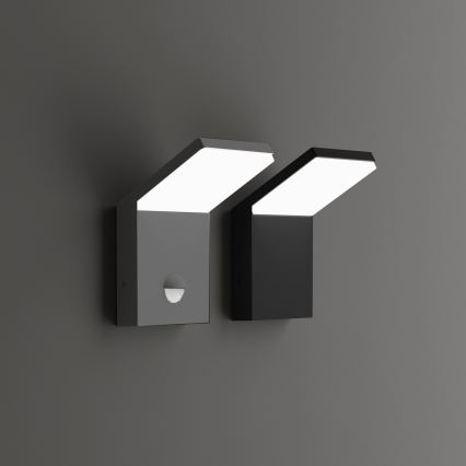 Ideal Lux - vanjsko LED svjetlo s detektorom pokreta STYLE LED/9W/230V 4000K CRI 90 IP54 antracit
