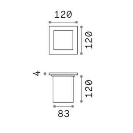 Ideal Lux - Vanjska rasvjeta za kućni prilaz 1xG9/15W/230V IP54