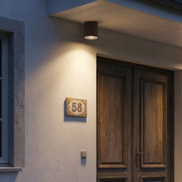 Ideal Lux - Vanjska reflektorska svjetiljka GUN 1xGU10/28W/230V IP55 smeđa