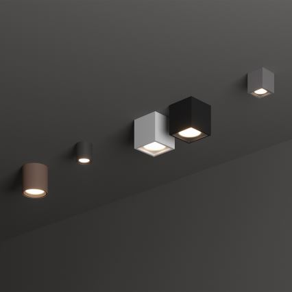 Ideal Lux - Vanjska reflektorska svjetiljka TECHO 1xGU10/20W/230V 15x15 cm IP54 smeđa