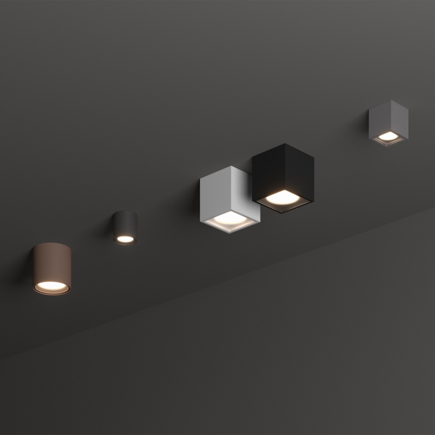 Ideal Lux - Vanjska reflektorska svjetiljka TECHO 1xGU10/20W/230V 15x15 cm IP54 smeđa