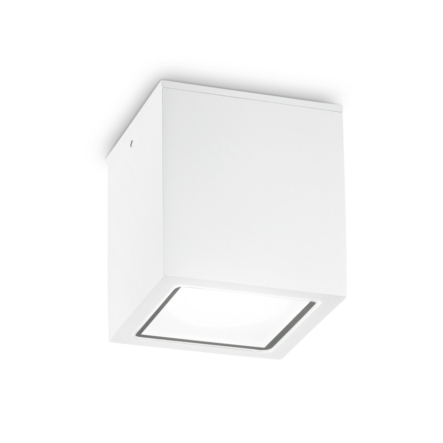 Ideal Lux - Vanjska reflektorska svjetiljka TECHO 1xGU10/20W/230V 9x9 cm IP54 bijela