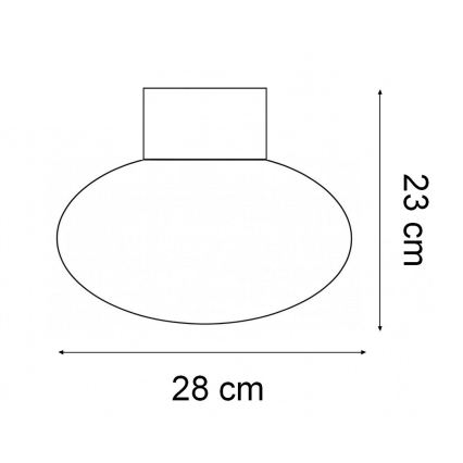 Ideal Lux - Vanjsko stropno svjetlo CLIO 1xE27/42W/230V Ø 28 cm IP44 antracit