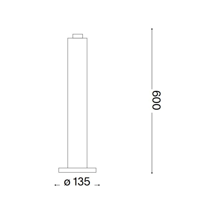 Ideal Lux - Vanjska svjetiljka CLIO 1xE27/42W/230V 60 cm IP44 crna