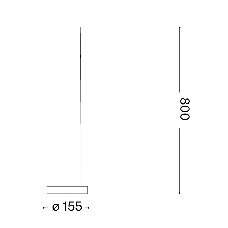 Ideal Lux - Vanjska svjetiljka EDO OUTDOOR 1xGX53/15W/230V 80 cm IP65 smeđa