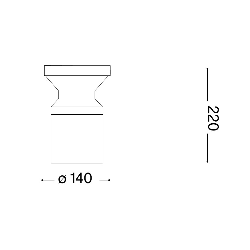 Ideal Lux - Vanjska svjetiljka TORRE 1xE27/15W/230V 22 cm IP65 antracit