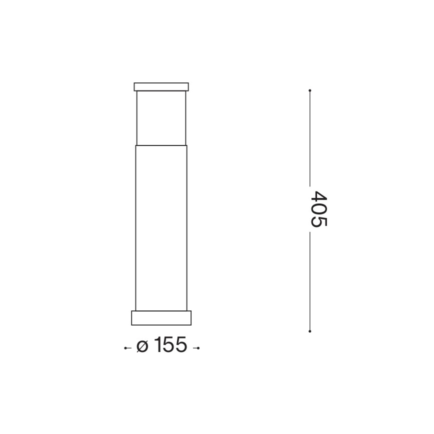 Ideal Lux - Vanjska svjetiljka TRONCO 1xE27/42W/230V 40 cm IP65 antracit