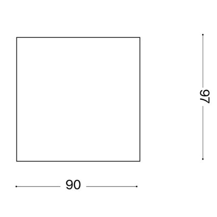 Ideal Lux - Vanjska usmjerena svjetiljka TECHO 1xGU10/20W/230V 9x9 cm IP54 antracit