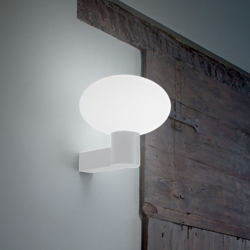 Ideal Lux - Vanjska zidna lampa CLIO 1xE27/42W/230V IP44 bijela