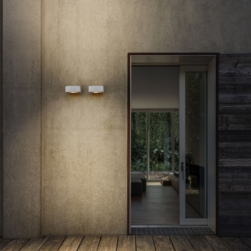 Ideal Lux - Vanjska zidna svjetiljka ANDROMEDA 1xE27/60W/230V IP55 bijela