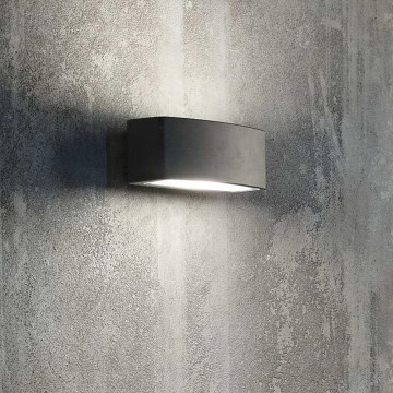 Ideal Lux - Vanjska zidna svjetiljka ANDROMEDA 1xE27/60W/230V IP55 crna