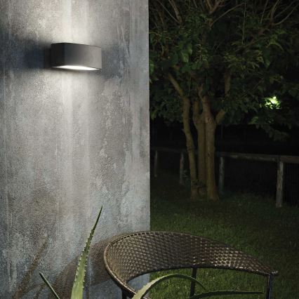 Ideal Lux - Vanjska zidna svjetiljka ANDROMEDA 1xE27/60W/230V IP55 crna
