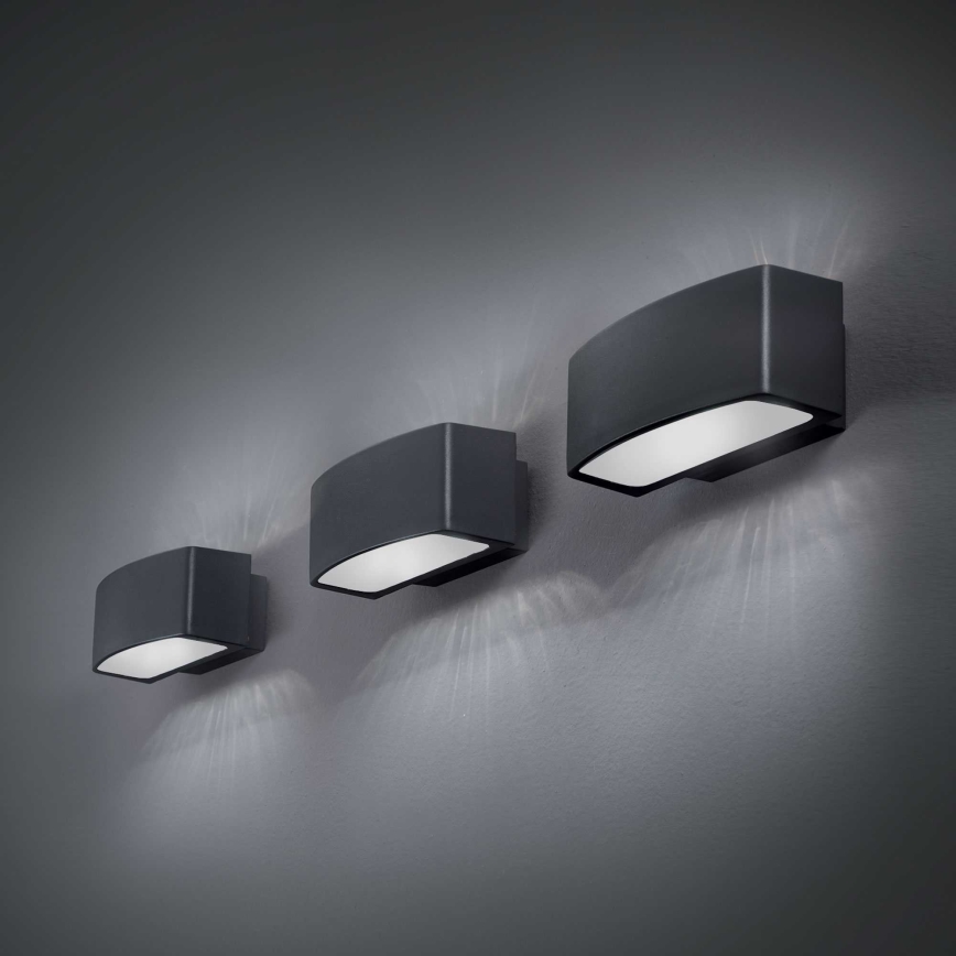 Ideal Lux - Vanjska zidna svjetiljka ANDROMEDA 1xE27/60W/230V IP55 crna