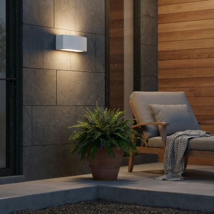 Ideal Lux - Vanjska zidna svjetiljka ANDROMEDA 1xE27/60W/230V IP55 siva