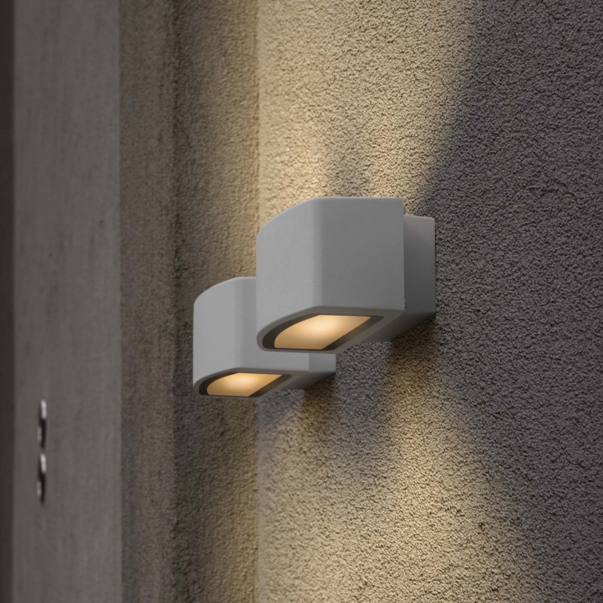 Ideal Lux - Vanjska zidna svjetiljka ANDROMEDA 1xE27/60W/230V IP55 siva