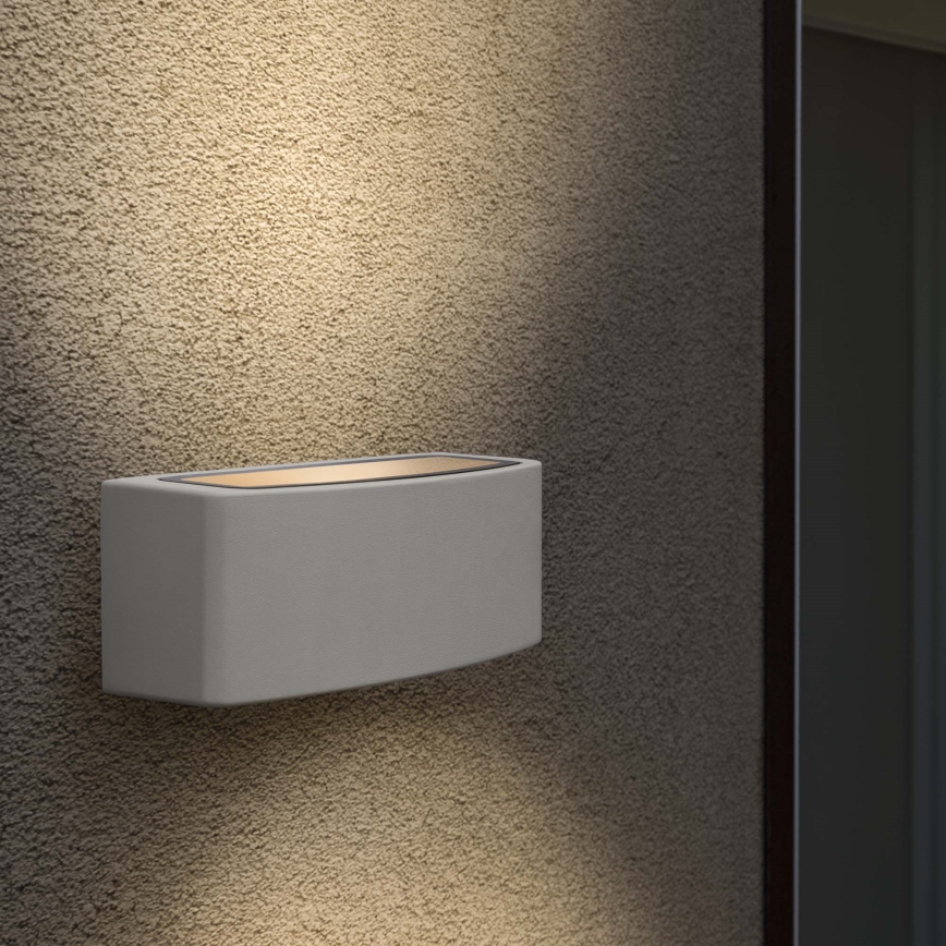 Ideal Lux - Vanjska zidna svjetiljka ANDROMEDA 1xE27/60W/230V IP55 siva
