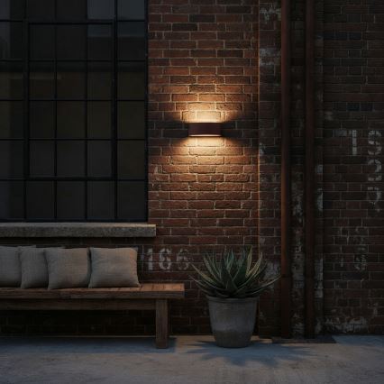 Ideal Lux - Vanjska zidna svjetiljka ANDROMEDA 1xE27/60W/230V IP55 smeđa