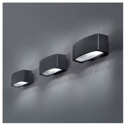 Ideal Lux - Vanjska zidna svjetiljka ANDROMEDA 2xE27/60W/230V IP55 antracit