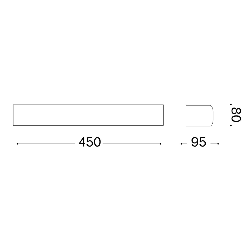 Ideal Lux - Vanjska zidna svjetiljka ANDROMEDA 2xE27/60W/230V IP55 bijela