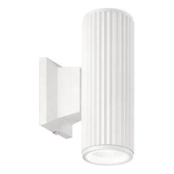 Ideal Lux - Vanjska zidna svjetiljka BASE 2xGU10/28W/230V IP44 bijela