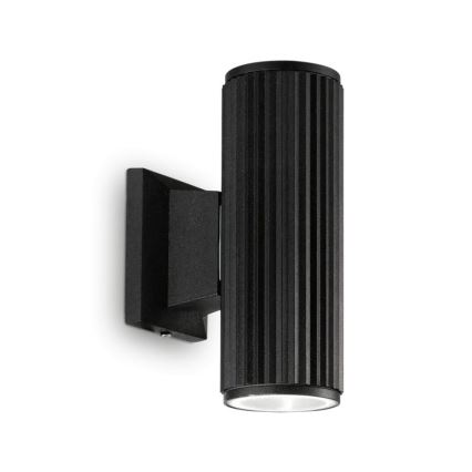 Ideal Lux - Vanjska zidna svjetiljka BASE 2xGU10/28W/230V IP44 crna