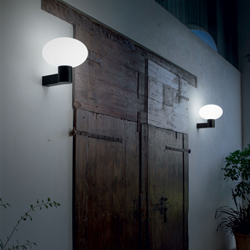 Ideal Lux - Vanjska zidna svjetiljka CLIO 1xE27/42W/230V IP44 crna