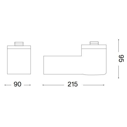 Ideal Lux - Vanjska zidna svjetiljka CLIO 1xE27/42W/230V IP44 crna