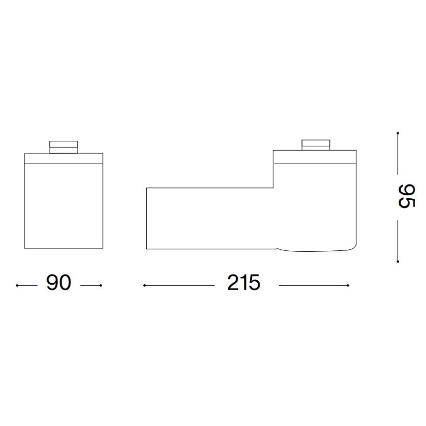 Ideal Lux - Vanjska zidna svjetiljka CLIO 1xE27/42W/230V IP44 crna