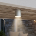 Ideal Lux - Vanjsko reflektorsko svjetlo GUN 1xGU10/28W/230V Ø 11 cm IP55 siva