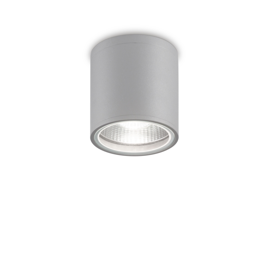 Ideal Lux - Vanjsko reflektorsko svjetlo GUN 1xGU10/28W/230V Ø 11 cm IP55 siva