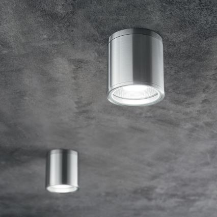 Ideal Lux - Vanjsko reflektorsko svjetlo GUN 1xGU10/28W/230V Ø 11 cm IP55 siva