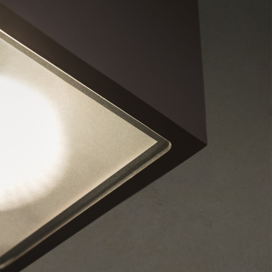 Ideal Lux - Vanjsko reflektorsko svjetlo TECHO 1xGU10/20W/230V 15x15 cm IP54 crno