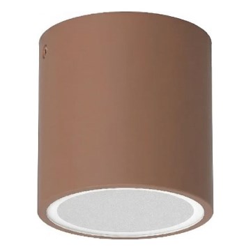 Ideal Lux - Vanjsko usmjereno svjetlo TECHO 1xGU10/20W/230V Ø 9 cm IP54 smeđa