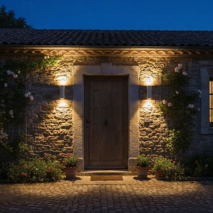 Ideal Lux - Vanjsko zidno svjetlo GUN 1xE27/60W/230V 31 cm IP54 siva