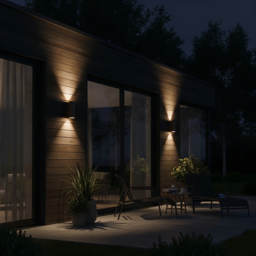 Ideal Lux - Vanjsko zidno svjetlo GUN 1xE27/60W/230V 31 cm IP54 smeđe