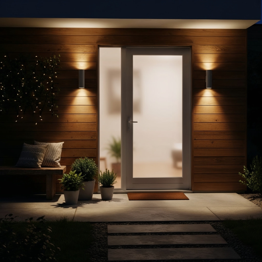 Ideal Lux - Vanjsko zidno svjetlo GUN 1xGU10/35W/230V 21 cm IP44 siva