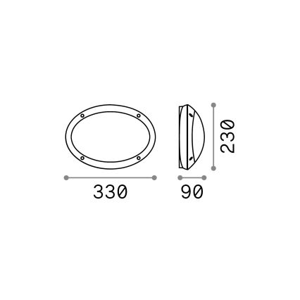Ideal Lux - Vanjsko zidno svjetlo MADDI 1xE27/23W/230V IP66 bijela