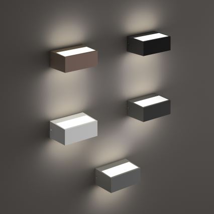 Ideal Lux - Vanjsko zidno svjetlo TWIN 1xG9/28W/230V IP44 smeđe