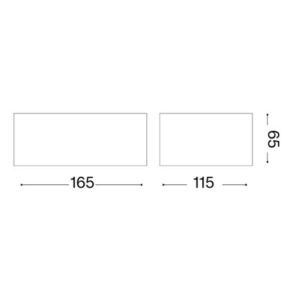 Ideal Lux - Vanjsko zidno svjetlo TWIN 1xG9/28W/230V IP44 smeđe