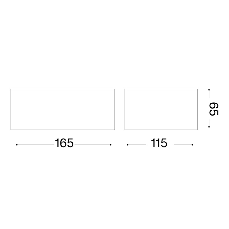 Ideal Lux - Vanjsko zidno svjetlo TWIN 1xG9/28W/230V IP44 smeđe
