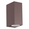 Ideal Lux - Vanjsko zidno svjetlo UP 2xG9/15W/230V IP44 smeđe
